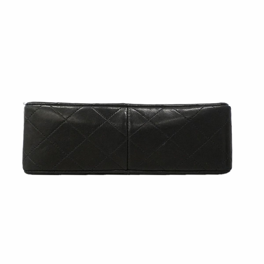Chanel Shoulder Bag Quilted Lambskin Black Gold — view 3