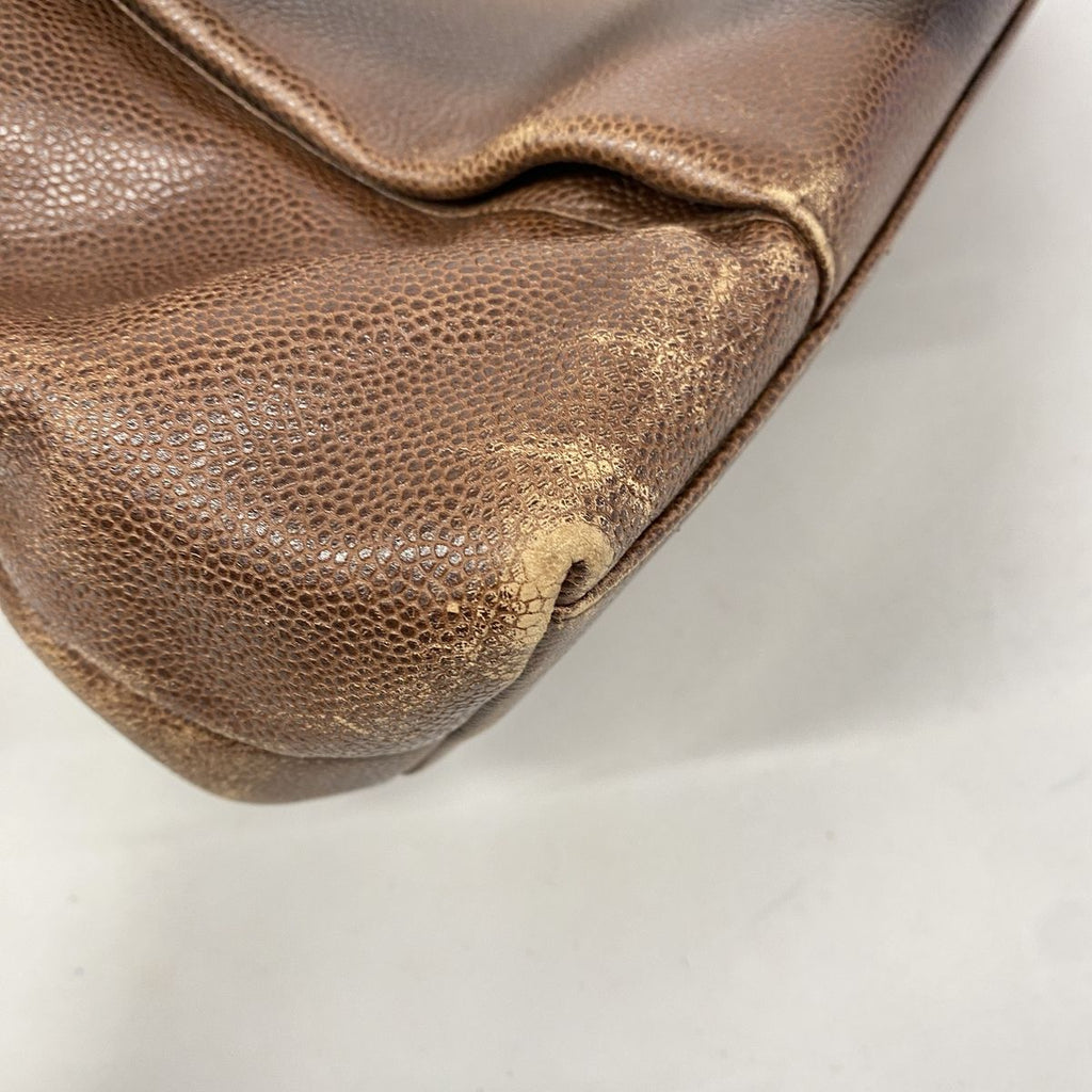 Chanel Tote Caviar Leather Brown Gold — view 6
