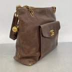 Chanel Tote Caviar Leather Brown Gold — view 2