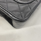 Chanel Shoulder Bag Quilted Lambskin Black Gold — view 7