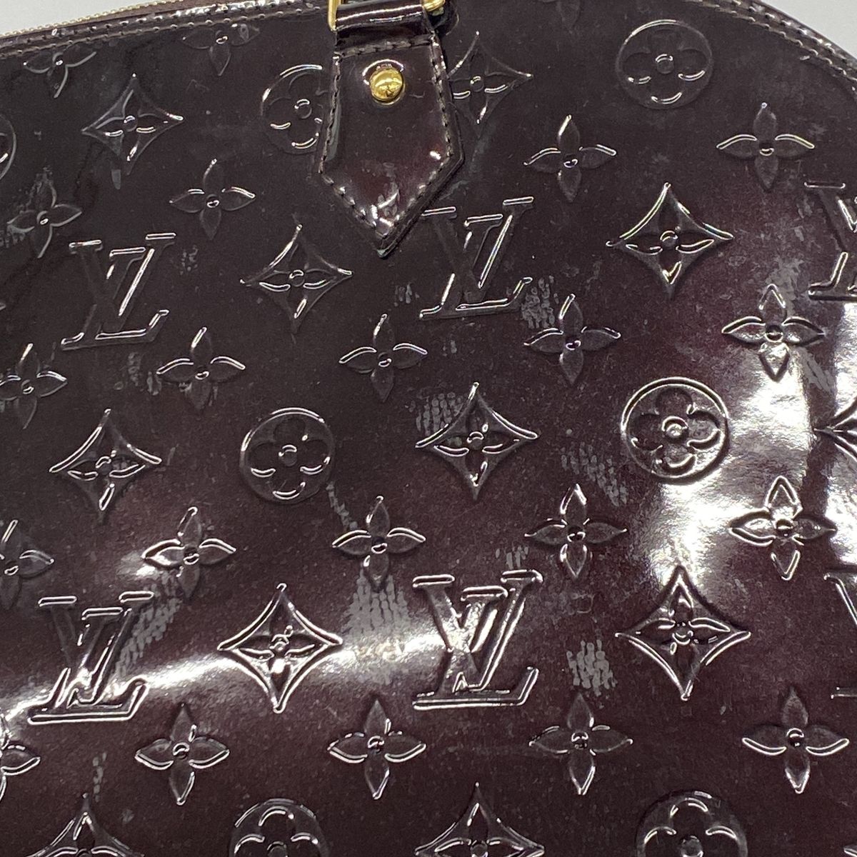 Louis Vuitton Handbag Vernis Alma GM Amarante — view 7