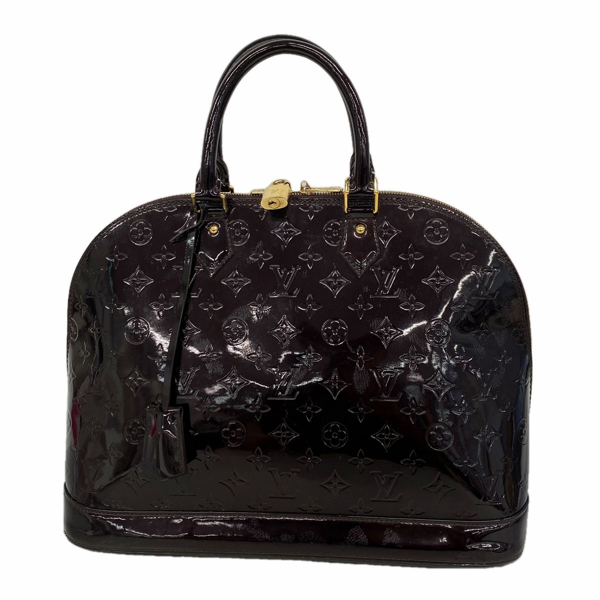 Louis Vuitton Handbag Vernis Alma GM Amarante