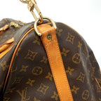 Louis Vuitton Boston Bag Monogram Keepall Bandouliere 60 Brown — view 7