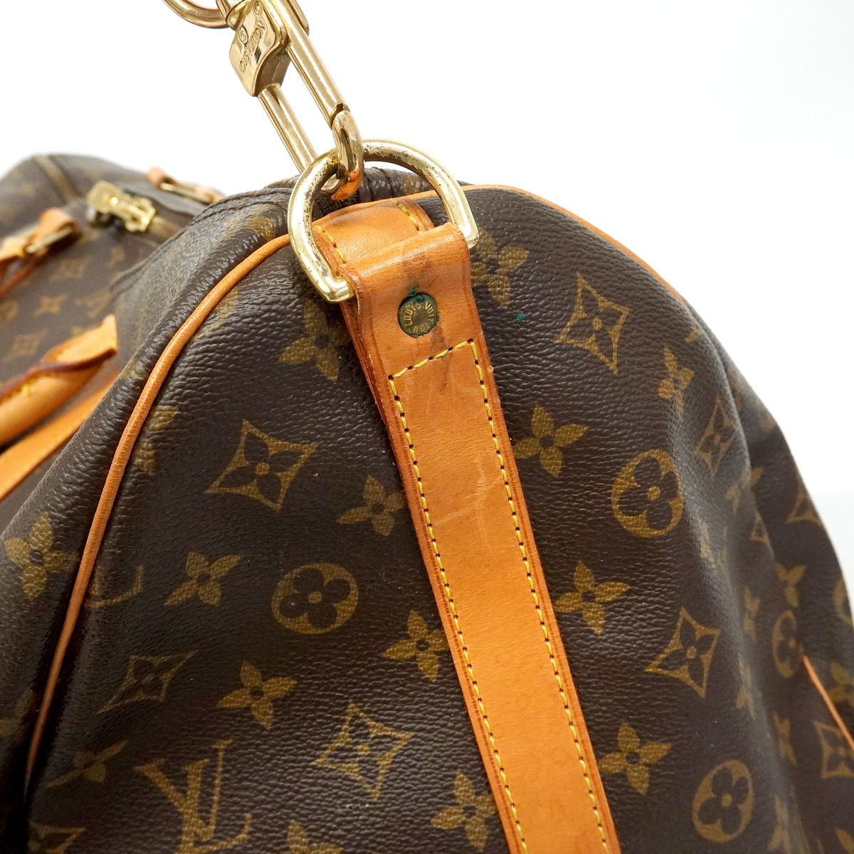 Louis Vuitton Boston Bag Monogram Keepall Bandouliere 60 Brown — view 7