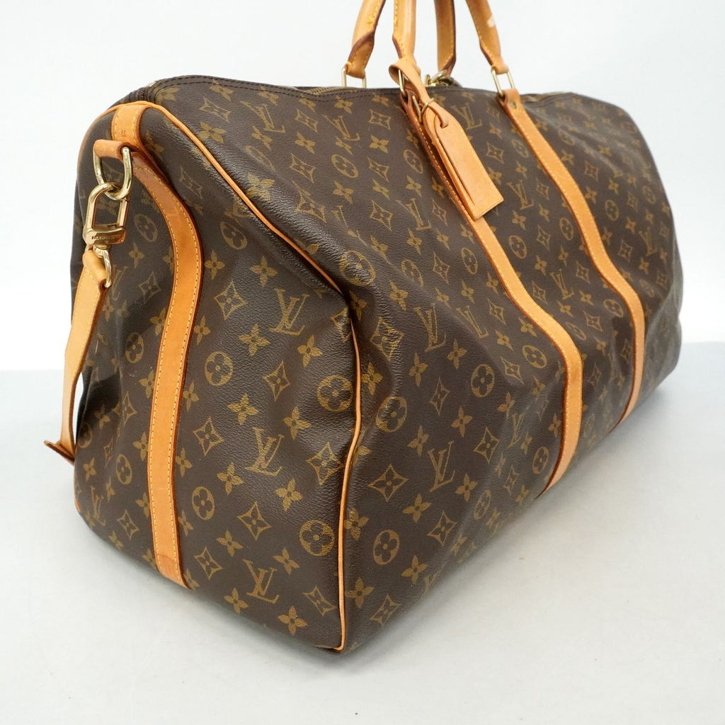 Louis Vuitton Boston Bag Monogram Keepall Bandouliere 60 Brown — view 2