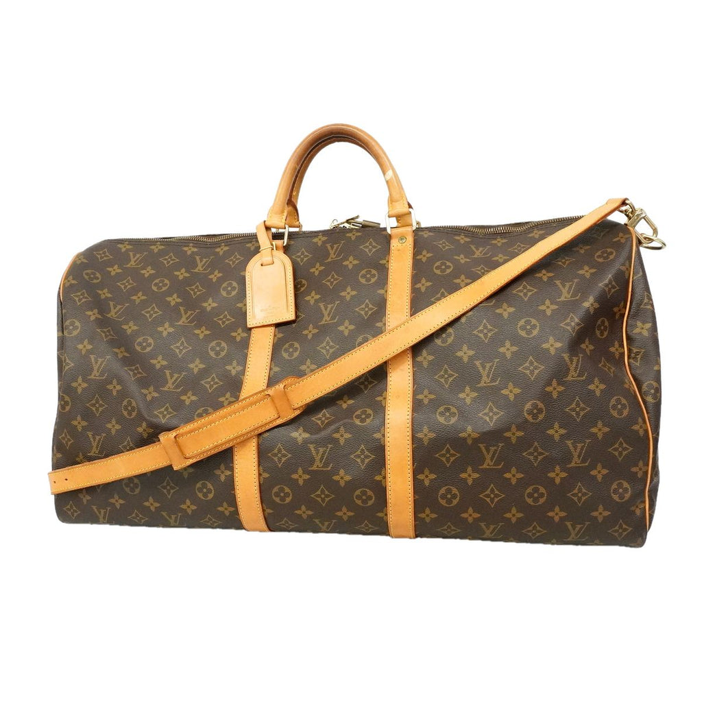 Louis Vuitton Boston Bag Monogram Keepall Bandouliere 60 Brown