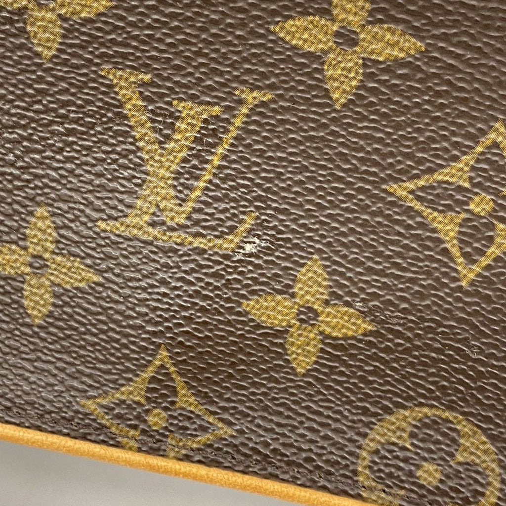 Louis Vuitton Shoulder Bag Monogram Pochette Twin GM Brown — view 8