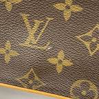 Louis Vuitton Shoulder Bag Monogram Pochette Twin GM Brown — view 8