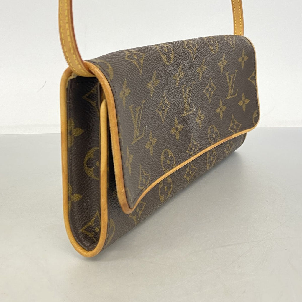 Louis Vuitton Shoulder Bag Monogram Pochette Twin GM Brown — view 2