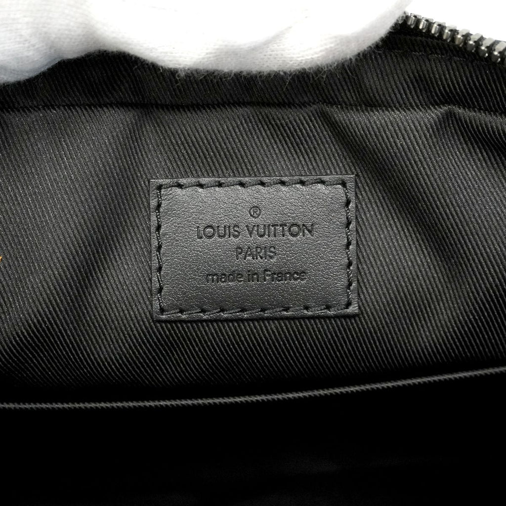 Louis Vuitton Shoulder Bag Monogram Eclipse Reverse Trio Messenger Black Gray — view 5
