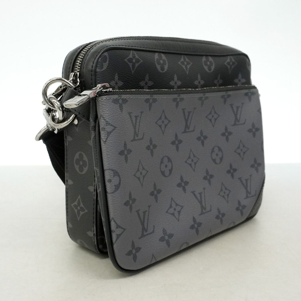 Louis Vuitton Shoulder Bag Monogram Eclipse Reverse Trio Messenger Black Gray — view 2