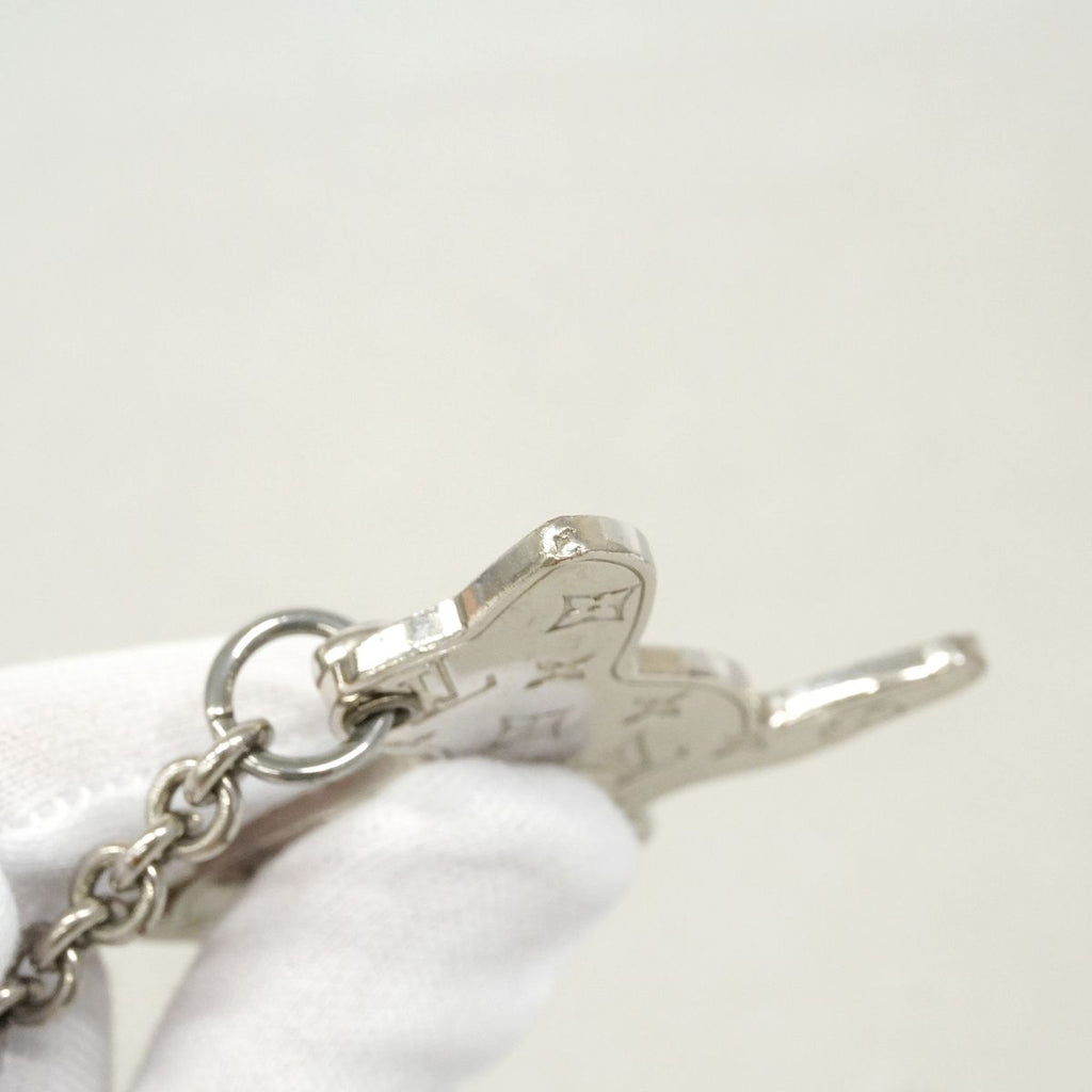 Louis Vuitton Key Holder Charm Bijou Sac LV Dog White Keychain — view 4