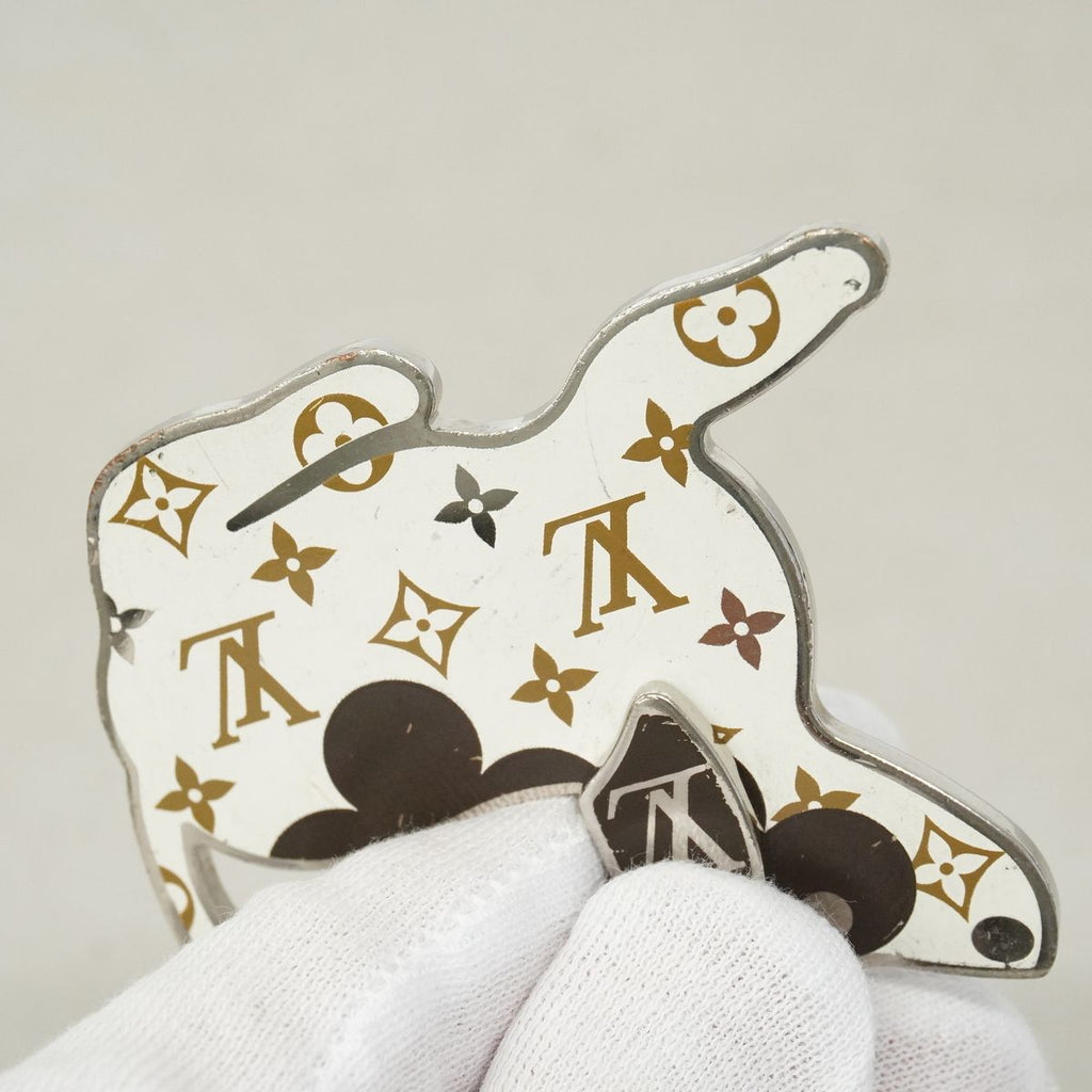 Louis Vuitton Key Holder Charm Bijou Sac LV Dog White Keychain — view 7