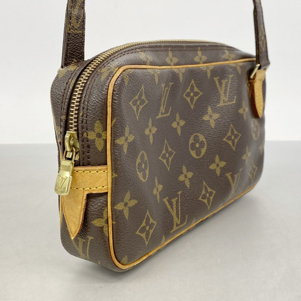 Louis Vuitton Shoulder Bag Monogram Pochette Marly Bandouliere Brown — view 2