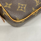 Louis Vuitton Shoulder Bag Monogram Pochette Marly Bandouliere Brown — view 7