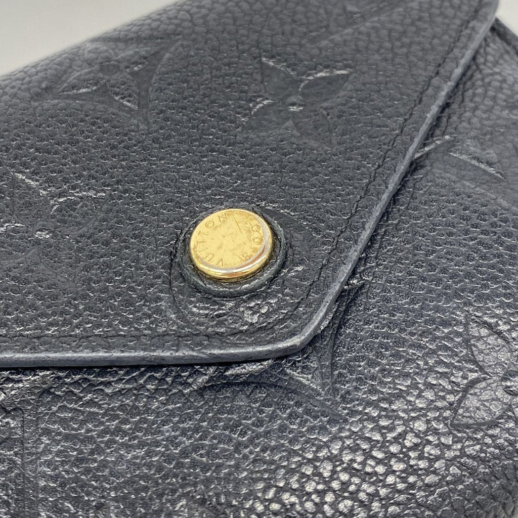 Louis Vuitton Trifold Wallet Monogram Empreinte Portefeuille Victorine Noir — view 8