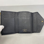 Louis Vuitton Trifold Wallet Monogram Empreinte Portefeuille Victorine Noir — view 3
