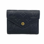 Louis Vuitton Trifold Wallet Monogram Empreinte Portefeuille Victorine Noir