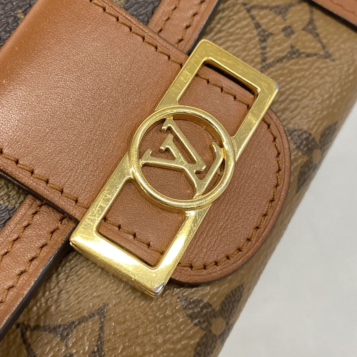 Louis Vuitton Trifold Wallet Monogram Reverse Portefeuille Dauphine Compact — view 8