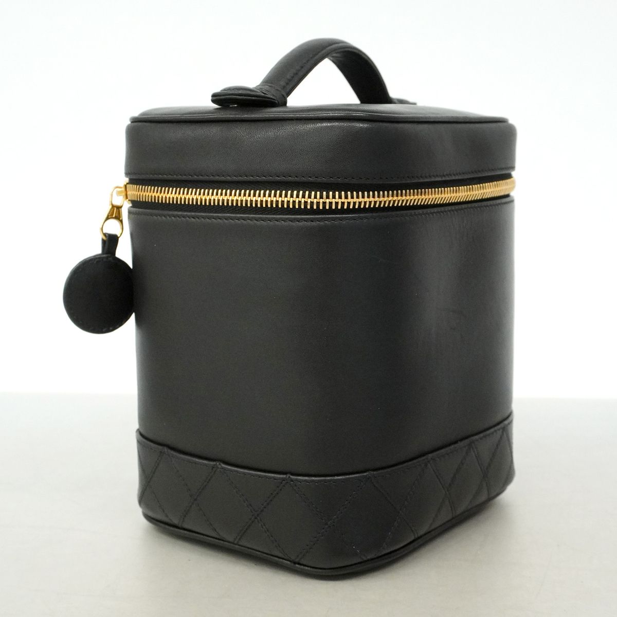 Chanel Vanity Bag Bicolor Lambskin Black Gold — view 2