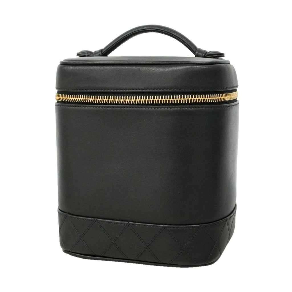 Chanel Vanity Bag Bicolor Lambskin Black Gold
