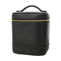 Chanel Vanity Bag Bicolor Lambskin Black Gold