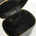 Chanel Vanity Bag Bicolor Lambskin Black Gold — view 4