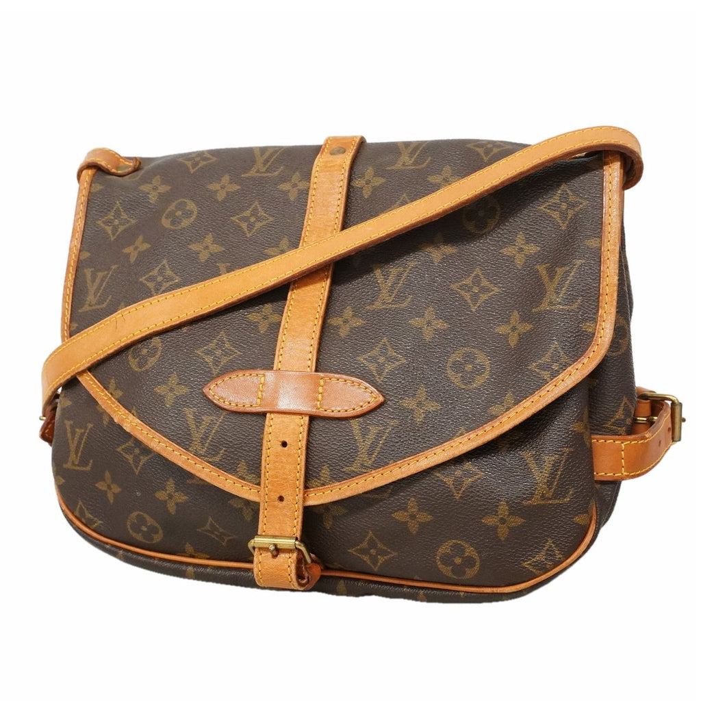 Louis Vuitton Shoulder Bag Monogram Saumur 30 Brown