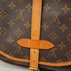 Louis Vuitton Shoulder Bag Monogram Saumur 30 Brown — view 6