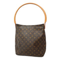 Louis Vuitton Shoulder Bag Monogram Looping GM Brown
