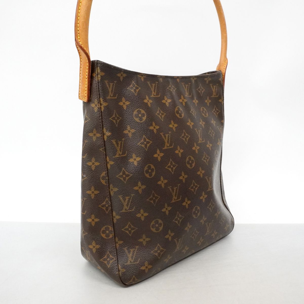 Louis Vuitton Shoulder Bag Monogram Looping GM Brown — view 2