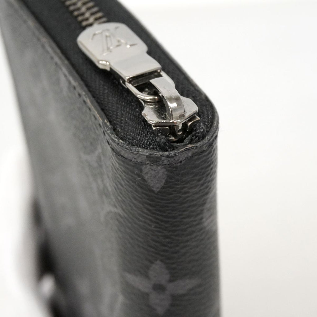 Louis Vuitton Wallet Monogram Eclipse Zippy Vertical Black — view 7