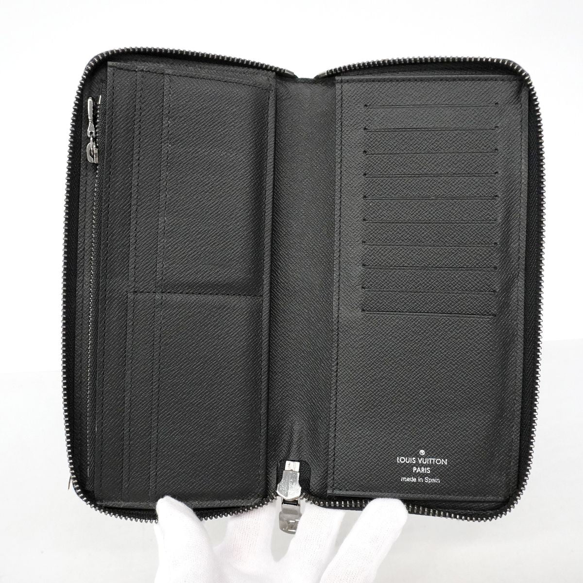 Louis Vuitton Wallet Monogram Eclipse Zippy Vertical Black — view 4