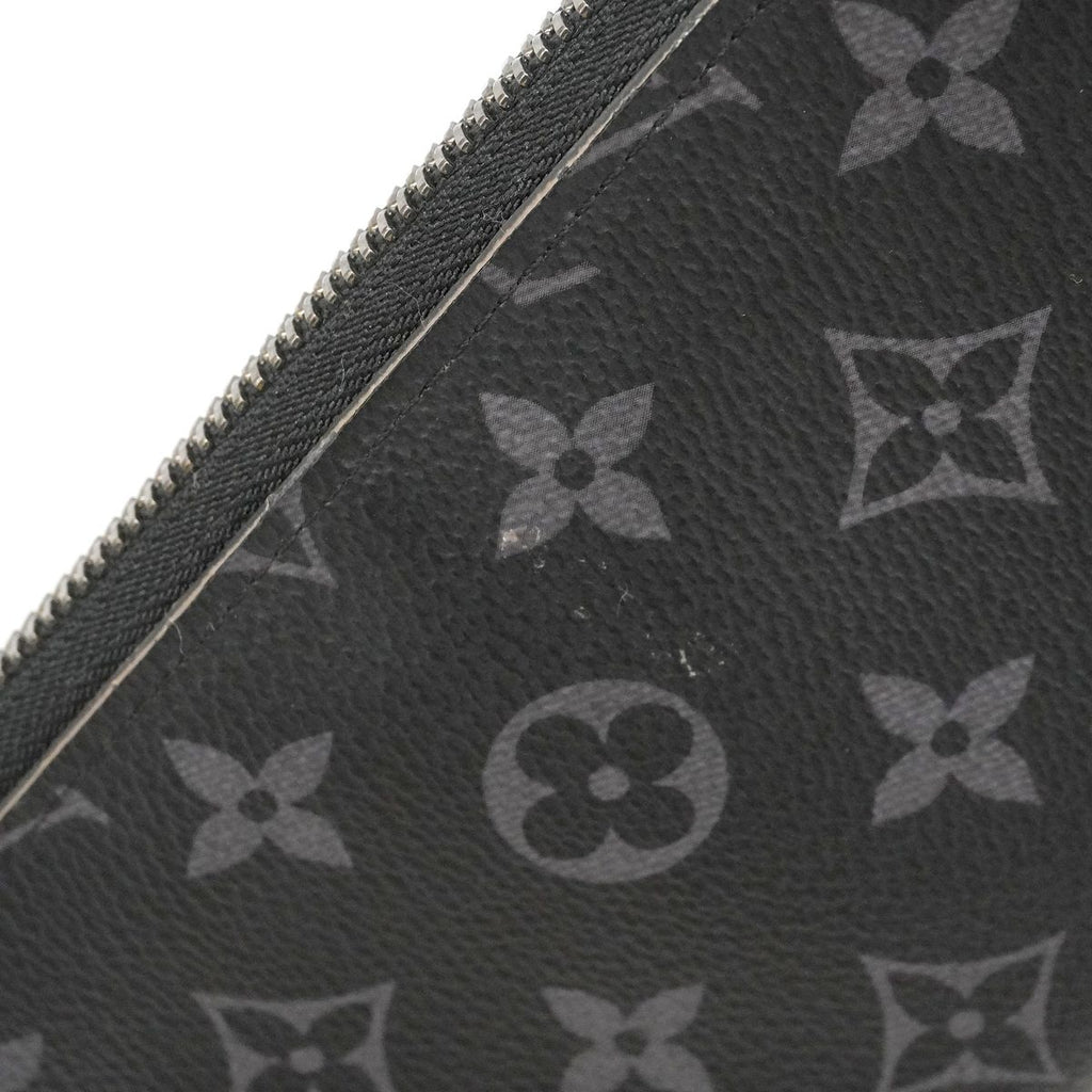 Louis Vuitton Wallet Monogram Eclipse Zippy Vertical Black — view 8
