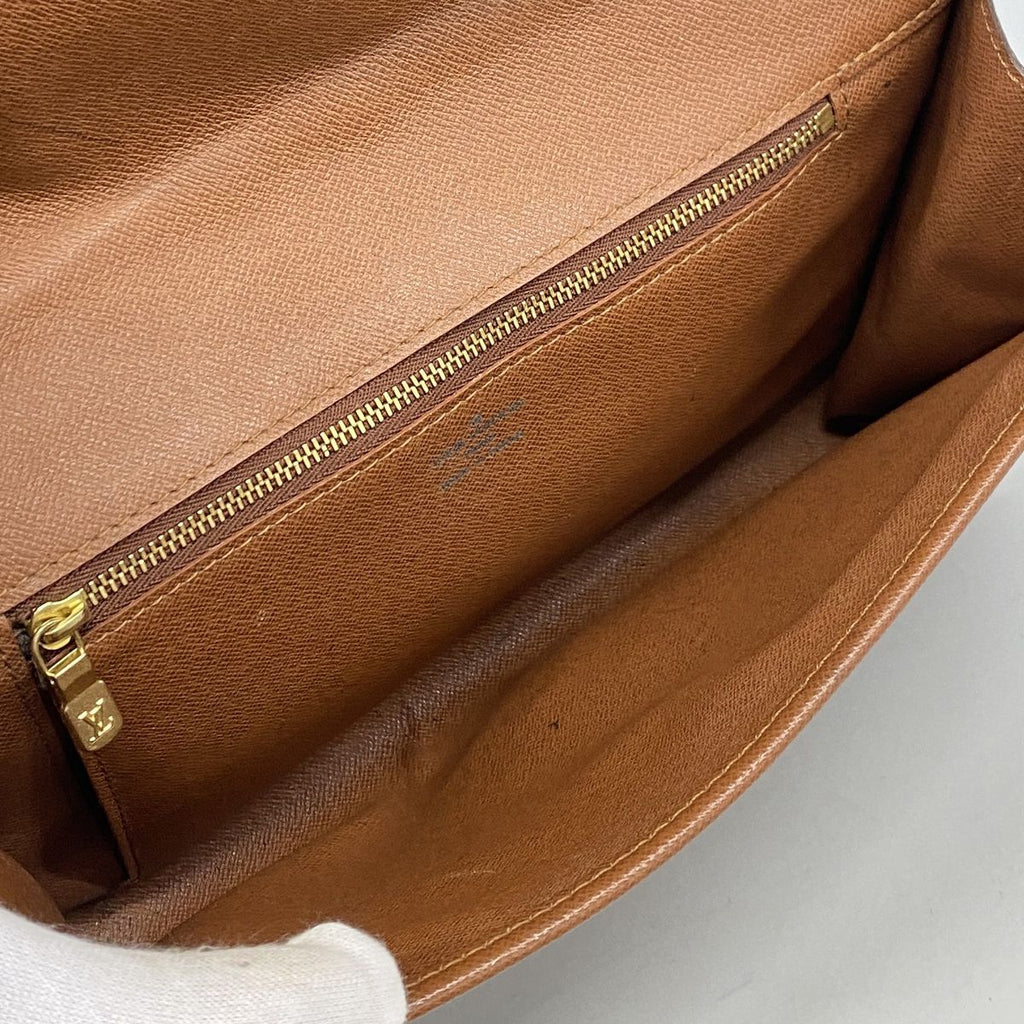 Louis Vuitton Shoulder Bag Monogram Bordeaux Brown — view 4