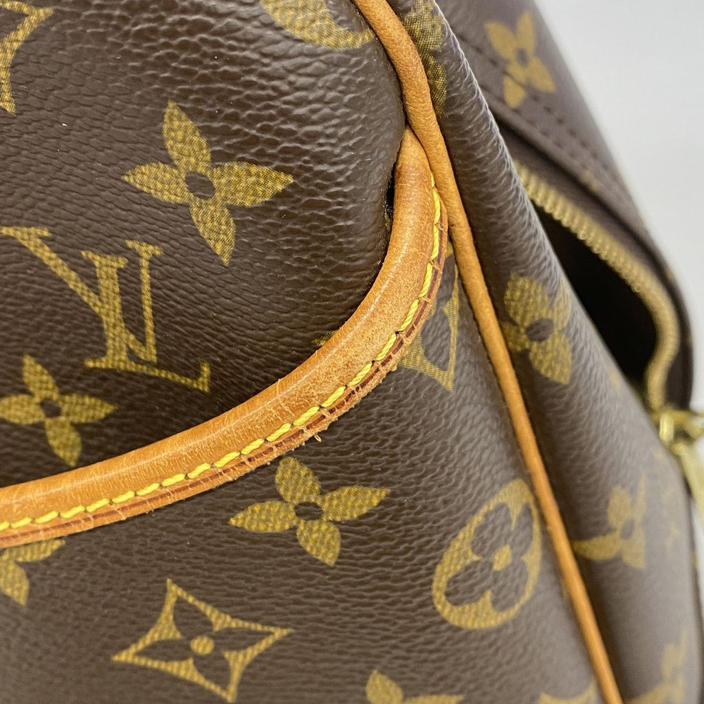 Louis Vuitton Handbag Monogram Deauville Brown — view 7