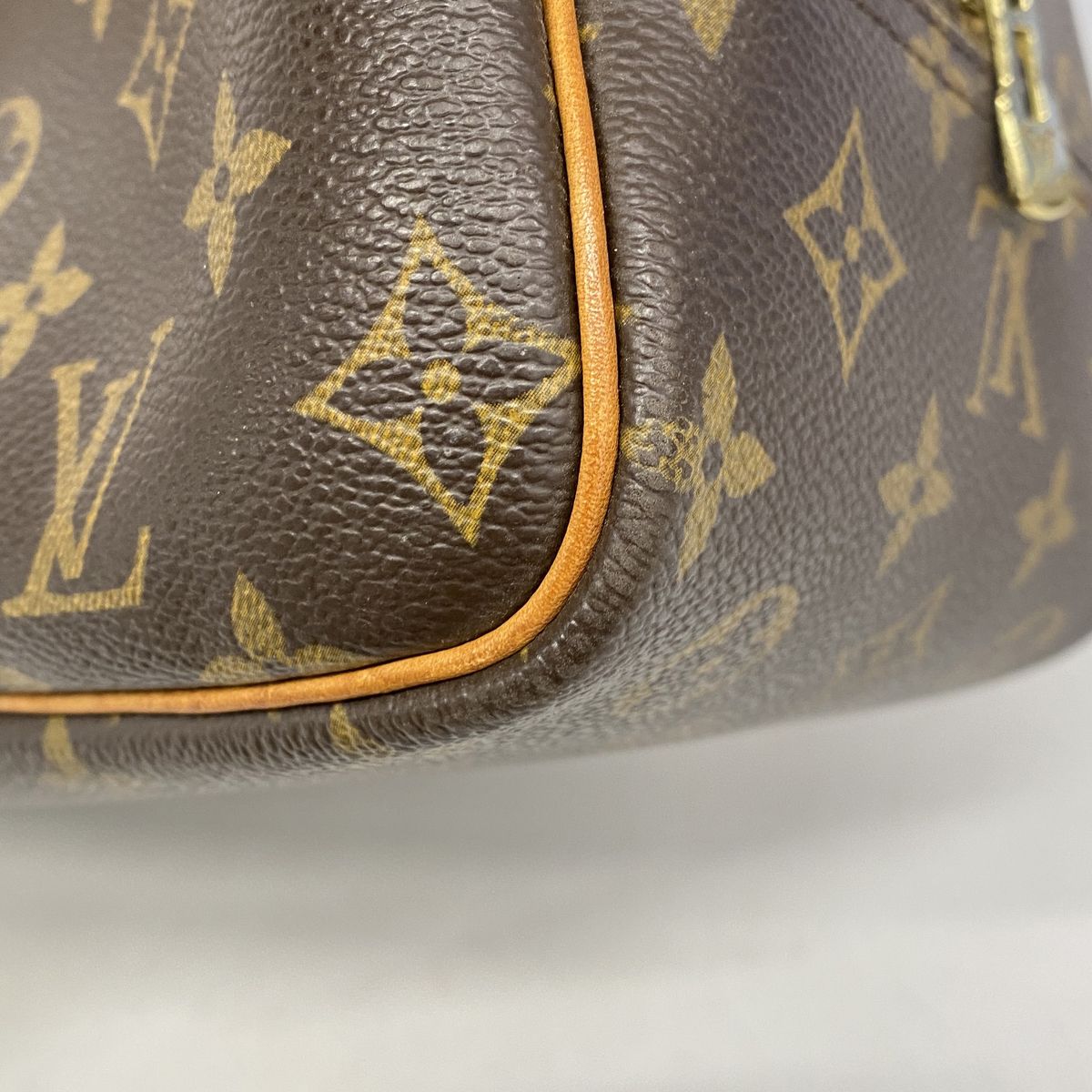 Louis Vuitton Handbag Monogram Deauville Brown — view 6