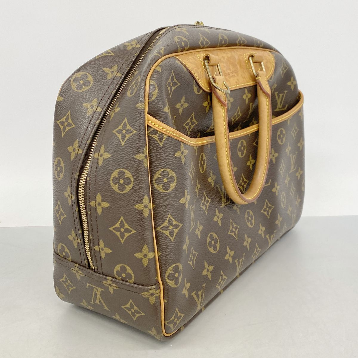 Louis Vuitton Handbag Monogram Deauville Brown — view 2