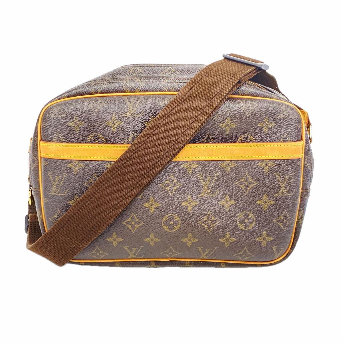 Louis Vuitton Shoulder Bag Monogram Reporter PM Brown