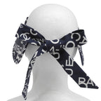 Chanel by Sea Line Logo CC Sun Visor Hat Navy — view 4
