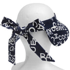 Chanel by Sea Line Logo CC Sun Visor Hat Navy — view 2