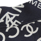 Chanel by Sea Line Logo CC Sun Visor Hat Navy — view 8