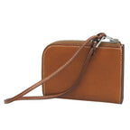 Hermes Remix Mini L-shaped Zipper Leather Coin Purse Card Case Brown — view 2