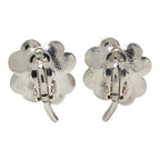 Chanel 04P CC Logo Clover Earrings Metal Rhinestone — view 3