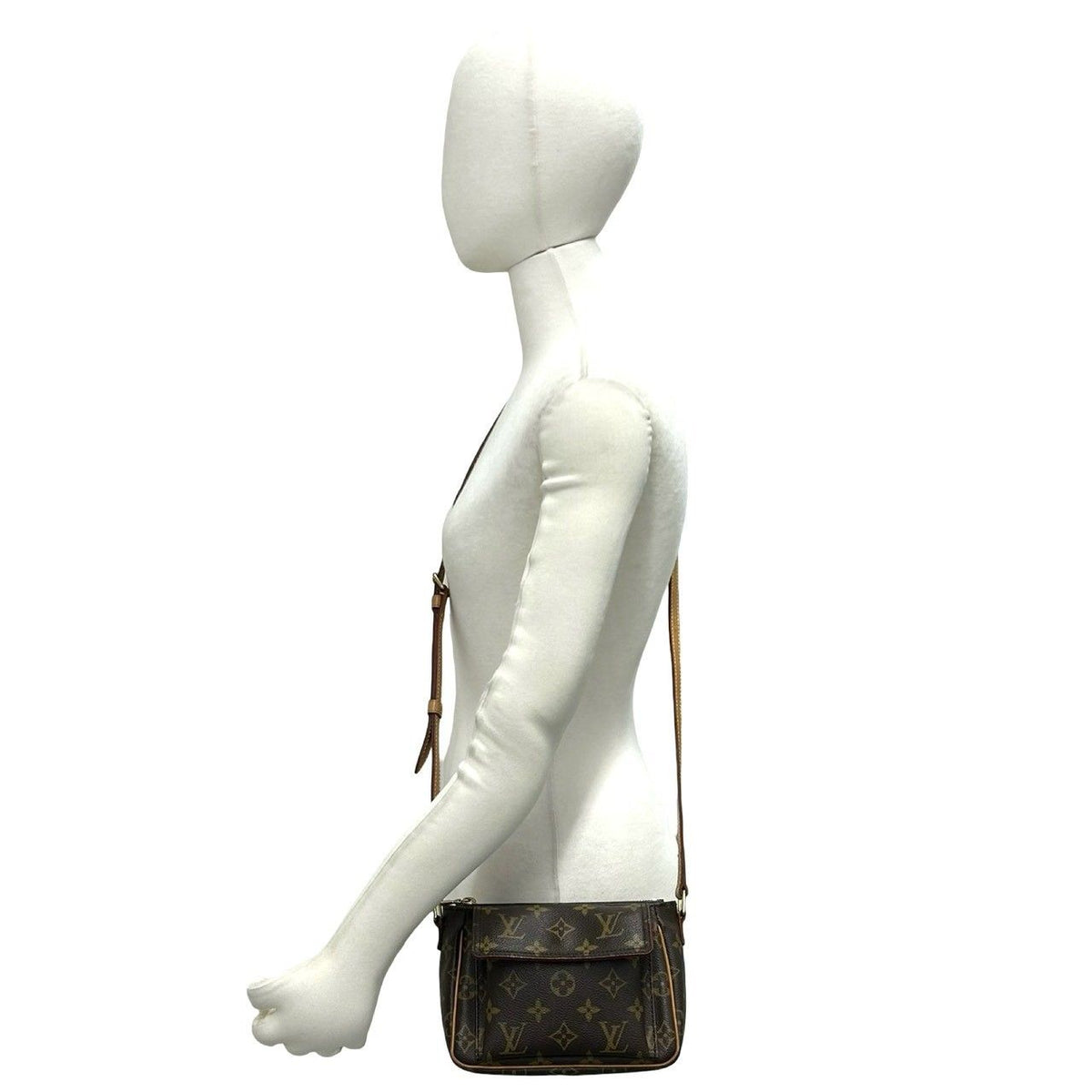 Louis Vuitton Viva-Cite PM Monogram Leather Mini Shoulder Bag Pochette Brown — view 2