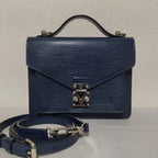 Louis Vuitton Monceau BB Epi Indigo Blue 2-Way Shoulder Bag