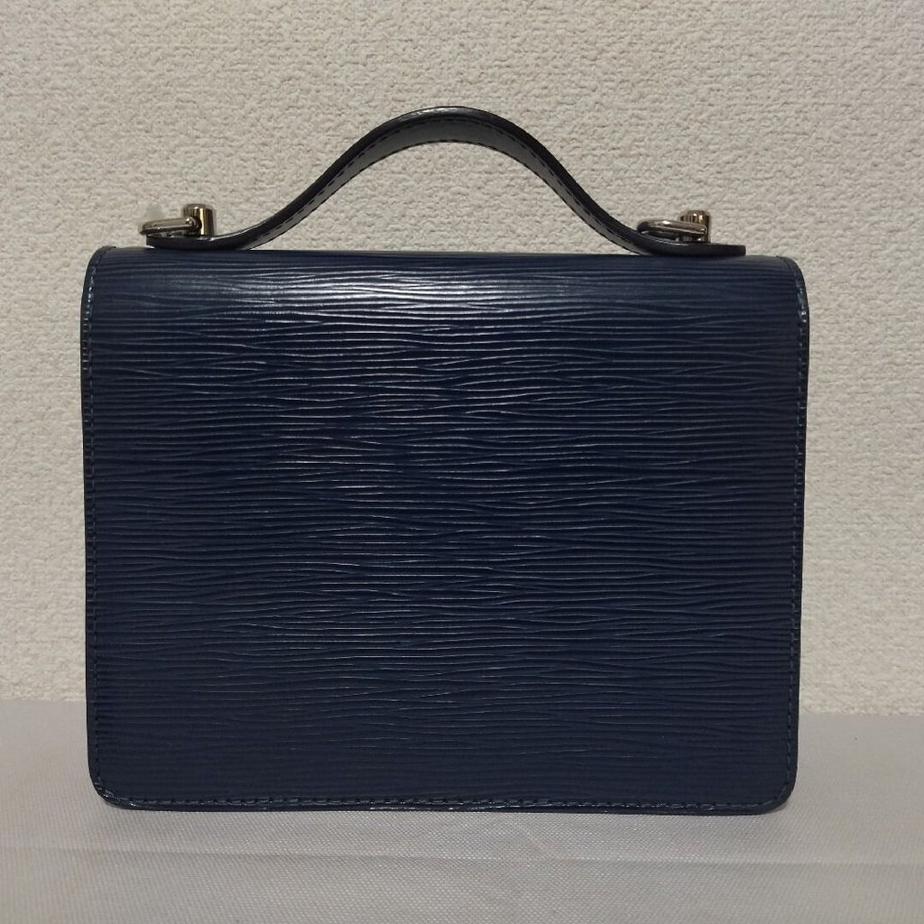 Louis Vuitton Monceau BB Epi Indigo Blue 2-Way Shoulder Bag — view 2
