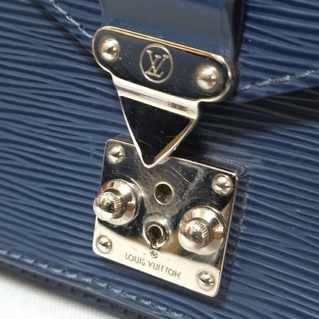 Louis Vuitton Monceau BB Epi Indigo Blue 2-Way Shoulder Bag — view 6