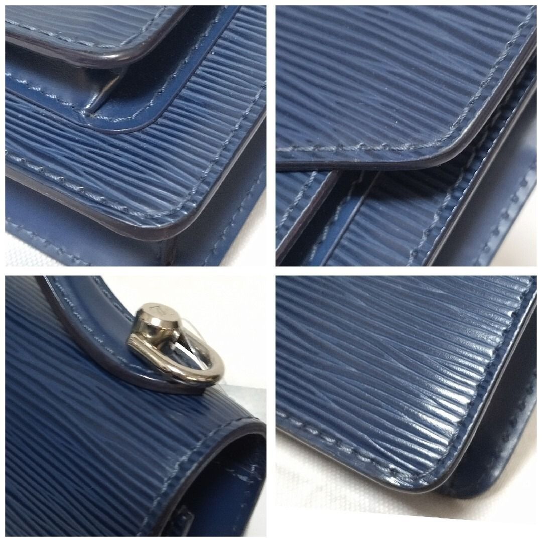 Louis Vuitton Monceau BB Epi Indigo Blue 2-Way Shoulder Bag — view 5