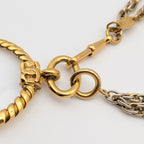Chanel Pendant CC Logo Loupe Gold Chain First Era Vintage Necklace — view 5